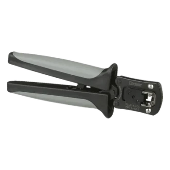 Pinzas Ponchadoras / RJ45 / Cat5e Cat6 Cat6A / 193x19.8x63.5 mm / 7.6x0.8x2.5 in / Negro