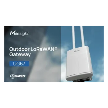 Gateway LoRaWAN para Exterior / 8 Canales / IP67 / 4G LTE / GNSS / PoE / Alcance 15 km (49,212.6 ft) / para BMS con BACnet y Modbus