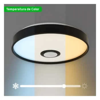 Luminario LED RGB / 30W / 2400 Lúmenes / Bluetooth / Control por App / Voltaje Universal 85-265V / 380 mm (1.2 ft) Diámetro