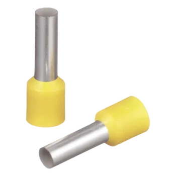 Ferrúla de Cobre DIN / 10 AWG / Largo 12 mm / Tambor Integrado / Paquete 100 Piezas