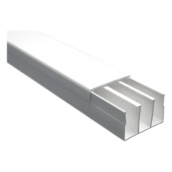 Canaleta con tapa / PVC autoextinguible / 40 x 62 mm / 2.5 m (8.2 ft) / Blanco / NOM-001-SEDE-2005
