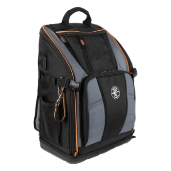 Mochila Profesional para Herramientas / 27 Bolsillos / Base Moldeada Ancha / Interior Naranja / Puerto USB-C / Acceso Estación de Trabajo