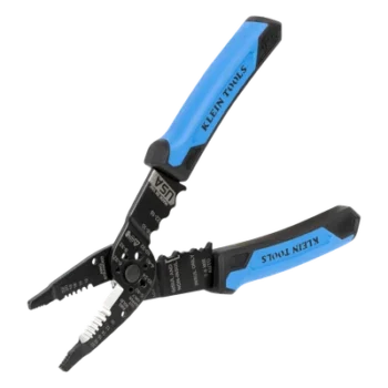 Pinzas Multiuso / Pelacables Sólidos 10-20 AWG / Trenzados 12-22 AWG / Ponchado Terminales 10-22 AWG / Corte Tornillos 4-40 a 10-32 / Punta Estrecha