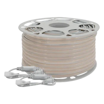 Manguera LED Luminosa / Resina Transparente IP65 / 50 m / 110V CA 4.2 A / 500 W / 6500 K / 164 pies / Corte cada 100 cm