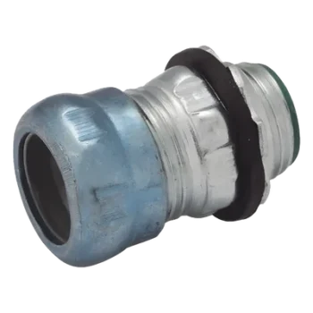 Conector de Compresión / Pared Delgada 3/4 in / Acero Galvanizado / Aislado / 1.35 in (34.29 mm) x 1.255 in (31.88 mm)
