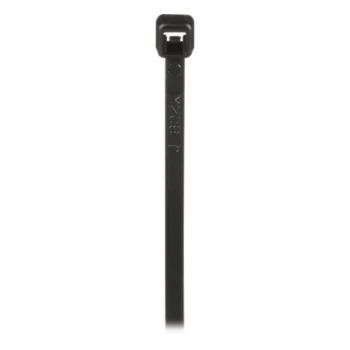 Cincho de Bloqueo / 203 mm (8 in) largo / 2.5 mm ancho / Nylon 6.6 UV / Negro / 1000 pz