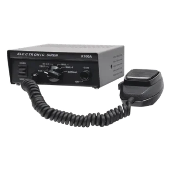 Sirena Vehicular / 100 W / 115 dB / 12 VCC / 6 Tonos Programables / Micrófono Integrado