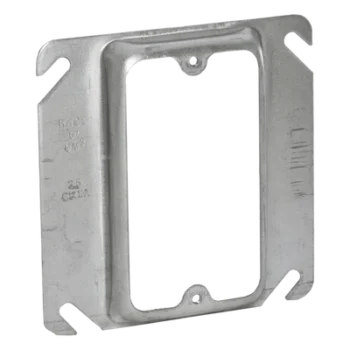 Sobretapa Cuadrada / Acero Galvanizado Troquelado / 4 x 4 in / Capacidad 5.5 Unidades / UL Listed