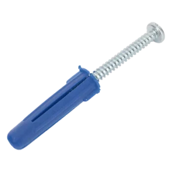 Kit de Fijación / 6 Taquetes de Expansión Doble 2" (50.8 mm) / 6 Tornillos 12 mm x 2" (50.8 mm) / Carga 140 kg / Azul