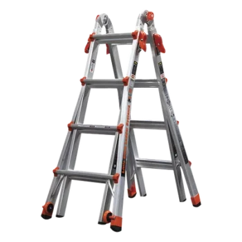 Escalera Multi-Posiciones / 17' (5.18 m) / Aluminio Espacial / 136 kg / Superficies Inclinadas