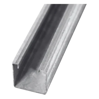 Unicanal Sólido / 4 x 4 cm / 3 m (9.8 ft) / Galvanizado en Caliente / Perfil Cuadrado / Estructuras Industriales