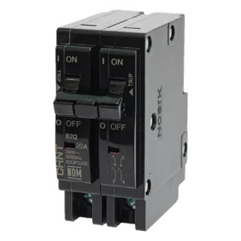 Interruptor Termomagnético Enchufable / 2 Polos / 60A / 240 VCA / Capacidad Interruptiva 10 kA / Rango -30 a 70 °C