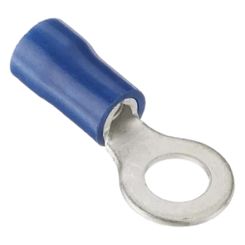 Terminal Tipo Ojo Aislada / 16-14 AWG / Ojo 3/16" (5.2 mm) / Azul / Paquete de 25 Piezas