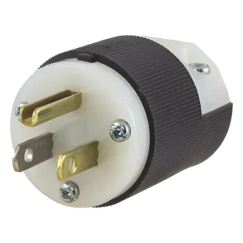 Clavija Entrada Recta / 15A 125V / 2 Polos 3 Hilos / NEMA 5-15P / Grado Industrial-Comercial / -40°C a 75°C / 2000V Dieléctrico
