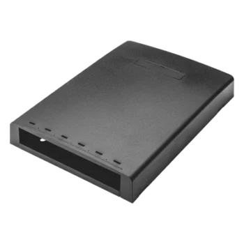 Caja de Montaje en Superficie / 6 Puertos Mini-Com / Resguardo de Fibra Óptica / 24 m (78.7 ft) de Almacenamiento / Negro
