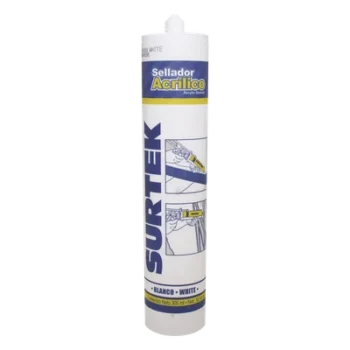 Sellado Acrílico / Color Blanco / Contenido 280 ml / Secado 5 min Película / Lijable y Pintable / Resistencia -40°C a 100°C
