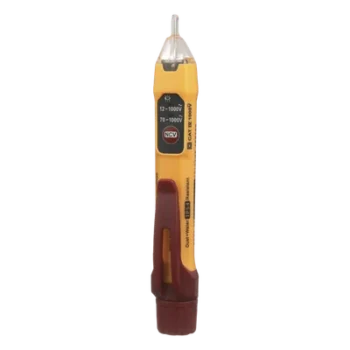 Detector de Voltaje sin Contacto / Rango Dual 12-1000 VCA / Indicadores Visuales y Audibles / CAT IV 1000 V / Apagado Automático / IP54