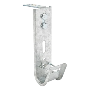 Soporte J-Hook para Cableado Estructurado / Capacidad 7 Cables Cat6 / Acero al Carbón / Montaje Pared y Techo / Interior