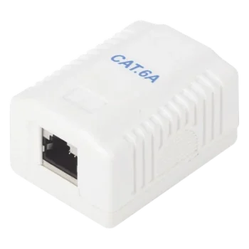 Caja de Pared / 1 Puerto / Cat6A Blindado / T568A/B / 125 VAC / 1.5 A / 750 Ciclos / 0.131 ft x 0.131 ft