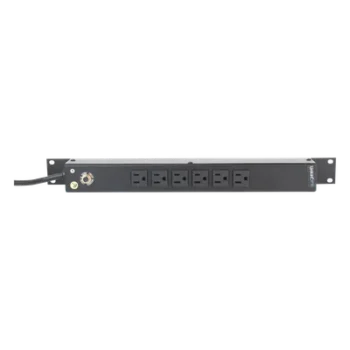 PDU Horizontal / 6 Contactos NEMA 5-15R / 15A / 120Vca / Rack 19" / 1U / Cable 2.5 m (8.2 ft)