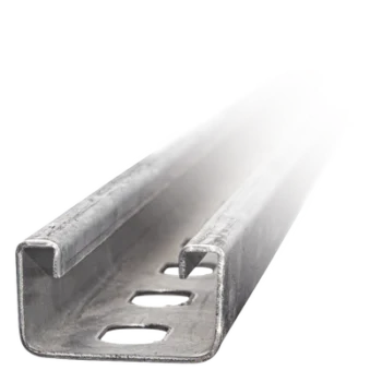 Canal Perforado / 4 x 2 cm / Calibre 12 / 3 m (9.84 ft) / Acero Pregalvanizado