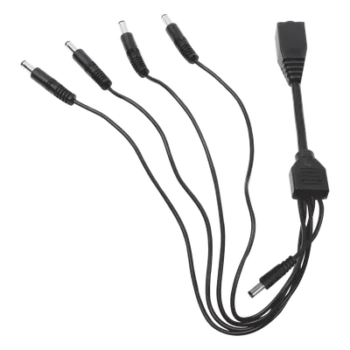 Cable de Distribución de Alimentación / 5 Vías / 4 Cámaras TurboHD / 12 VCC / 500 mA por Canal / Conector Plug 2.5'