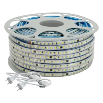 Manguera LED Luminosa / Resina Transparente / 50 m / 110V CA / 4.2 A / 500 W / 164 pies / T.C.C. 6500 K / IP65