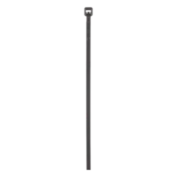 Cincho de Bloqueo / Nylon 6.6 Resistente a Intemperie / 203 mm x 2.5 mm / 8 pulgadas / UV Exterior / Negro / Paquete 100 pz