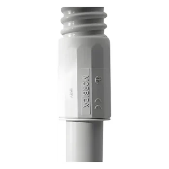 Conector de Transición Rígido-Flexible / PVC 25 mm / Auto-Extinguible / Sin Halógenos / IP65 / -24°C a 60°C