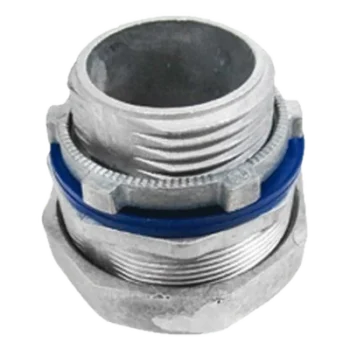 Conector Recto para Tubo Liquidtight / 2" (50 mm) / Brunido Brillante / Contratuerca y Sellos Incluidos / Normas NEMA FB-1, GSA/F406D, UL 514B