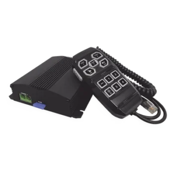 Sirena Vehicular / 100W / Multivoltaje 12~24 VCD / 22 Ciclos de Tono / 4 Salidas Auxiliares / Megafonía y Radio Integradas