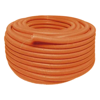 Tubo Corrugado Flexible / 1" x 50 m (164 ft) / HDPE / Resistencia Aislamiento >100 MΩ / Sin Guía / Intemperie