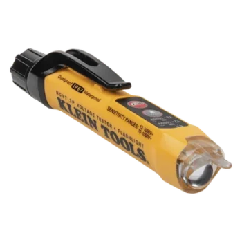 Detector de voltaje sin contacto / 12-1000 V CA / Doble rango / IP67 / CAT IV 1000 V / 6.6' (2 m) resistencia a caídas / Linterna integrada