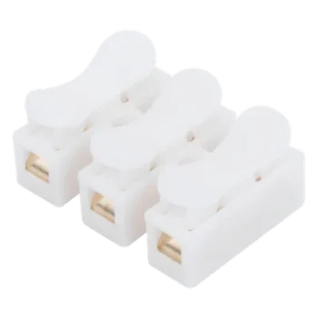 Conector Push / 3 Contactos / 250V 10A / -40°C a 100°C / Cables 0.5 a 3.5 mm² / Material Antiflama