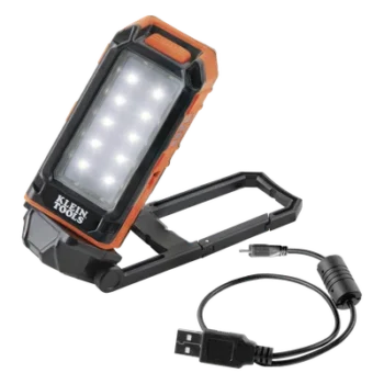 Lámpara LED de Trabajo / 460 Lúmenes / Autonomía 9 h / Recargable USB / Magnética / IP54