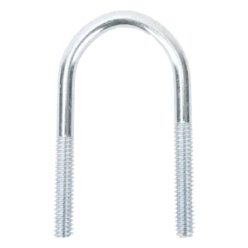Abrazadera Tipo U / 1/2 Pulgada / Acabado Electro Zinc / Acero Tratado / Sin Tuercas Ni Arandelas