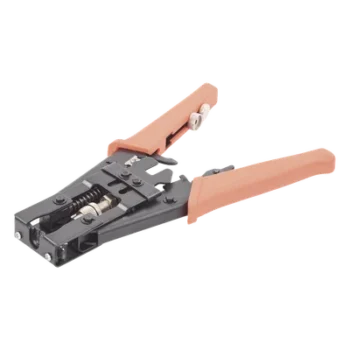 Pinzas de Compresión / Conectores F, BNC, RCA Impermeables / Cables RG-58, RG-59, RG-6 / Estructura Metálica Reforzada / Mango Anti-Derrapante