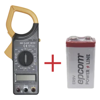 Multímetro Digital de Gancho / 600 V CA/CC / CAT II / 1000 A CA / Pinza 57 mm (2.09') / LCD 3-1/2 Dígitos