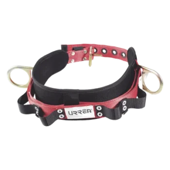 Cinturón de Seguridad para Liniero / Talla 40 / Neopreno de Alta Tensión / Nylon 4" Acolchonado / 4 Compartimentos / ANSI A10.14 y Z359.1 / Dos Anillos Tipo D