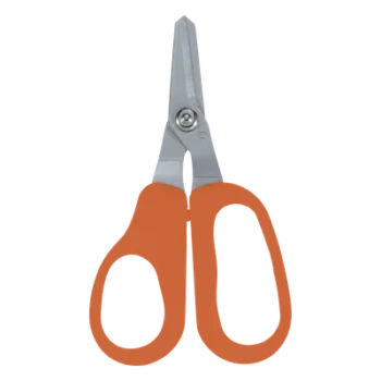 Tijeras para Kevlar / Corte de Fibra Óptica / Acero Cromado / Borde Dentado / Asas Ergonómicas