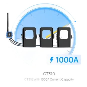 Medidor de Corriente LoRaWAN / Trifásico hasta 1000 A / Muestreo 3.3 kHz / 3 Canales Simultáneos / Autoalimentado