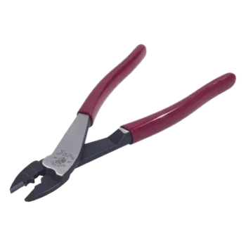 Pinza Ponchadora/Cortadora/Terminales 10-22 AWG/9.6'' (24.4 cm)/Mangos Rojos