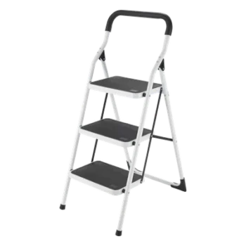 Escalera plegable tipo taburete / Acero / 160 kg / 1.2 - 2.1 m (3.9 - 6.9 ft) / 1.13 m (3.7 ft)