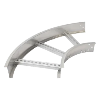 Curva Horizontal de Aluminio / Perfil Z / Peralte 3 1/4" (82.55 mm) / Ancho 12" (304.8 mm) / Radio 8" (203.2 mm) / 90°