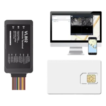 Kit localizador vehicular / 4G LTE / BLE / RS485 / Audio bidireccional / SIM incluida / Sensor ultrasónico compatible