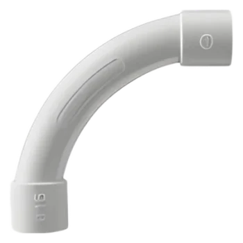 Curva para Tubería Rígida / 32 mm / PVC Auto-extinguible / Libre de Halógenos / Radio Estrecho / Datos y Telecomunicaciones
