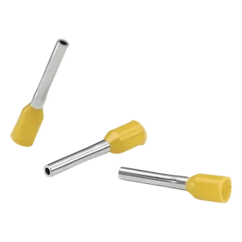 Férula Aislada / 18 AWG / 12 mm Largo / DIN Color Amarillo / 500 Piezas