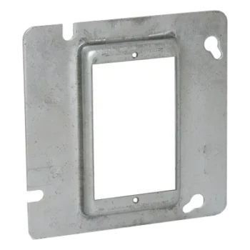 Sobretapa Cuadrada / Acero Galvanizado / 4.688 x 4.688 x 0.5 in / Capacidad 3.5 in³ / UL Listed