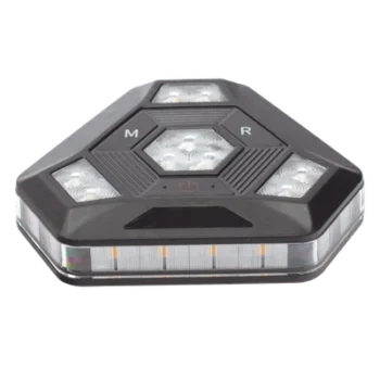 Luz de Advertencia LED / 900 Lúmenes / 12 Patrones de Destello / Sincronización Inalámbrica / IP67 / Batería 20 Horas / Montaje Magnético