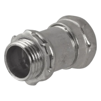 Conector de Compresión / Pared Delgada / 1/2 in / Acero Galvanizado / 1.004 x 1.004 in